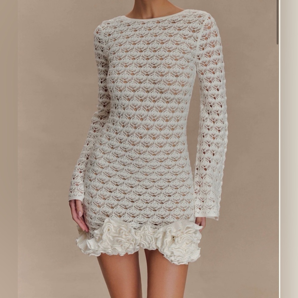 MESHKI Crochet Dress